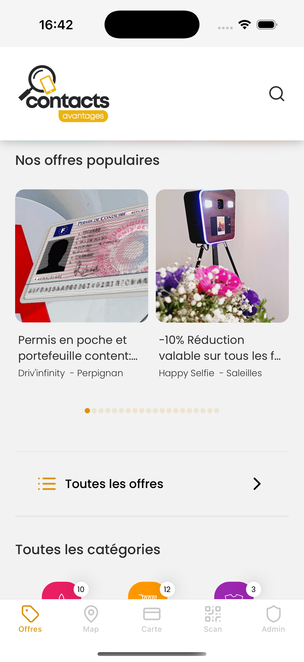 L'application Contacts Avantages